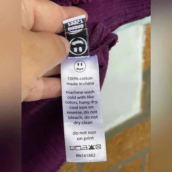 Drew House Corduroy Hoodie in purple size medium/Large - Picture 13 of 13